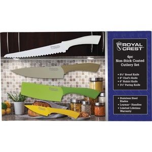 Royal Crest™ 4pc Non-Stick Coated Cutlery Set